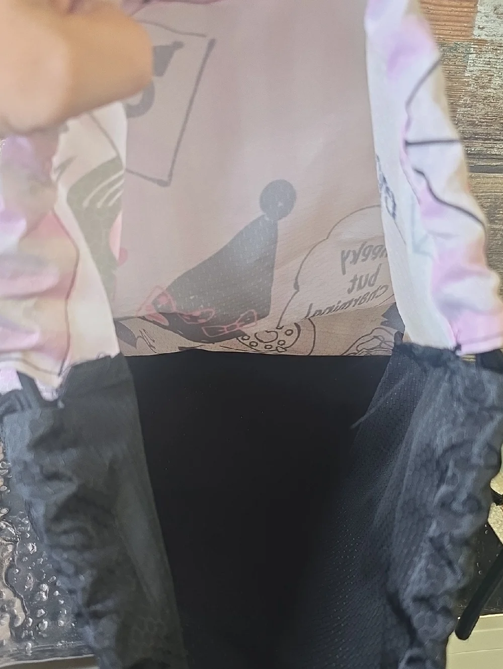 Sanrio Kuromi Pink Drawstring Backpack for Kids